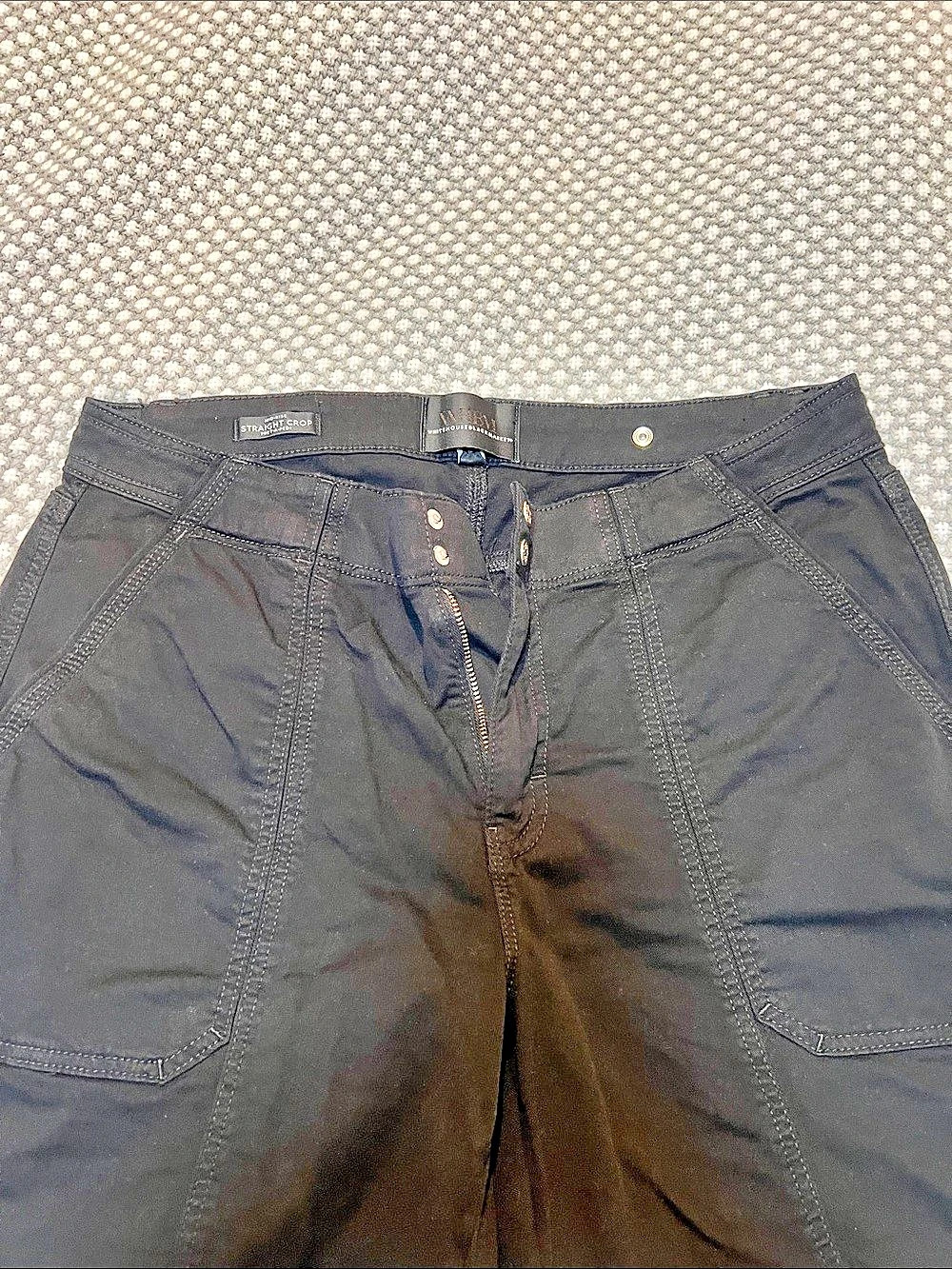 WHBM Straight-Crop Mid-Rise Pret-A-Pedi Pants Size 8